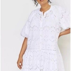 Anthropologie Talulah Eyelet mini dress.